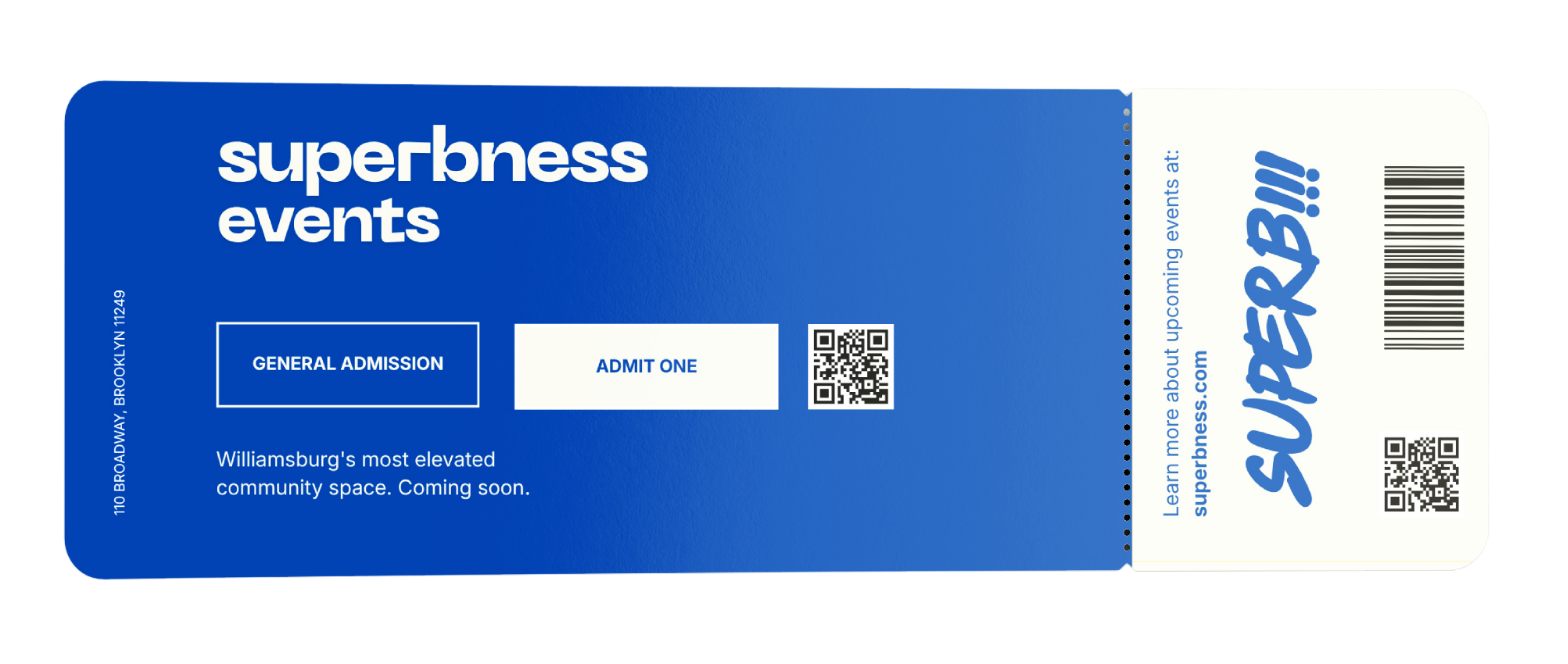 Superbness Events Ticket